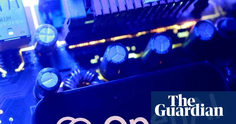卫报报道OpenAI数学突破时使用的计算设备与OpenAI标识新闻配图